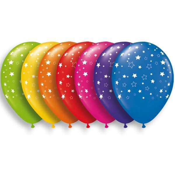 Globos estrellas pequeñas