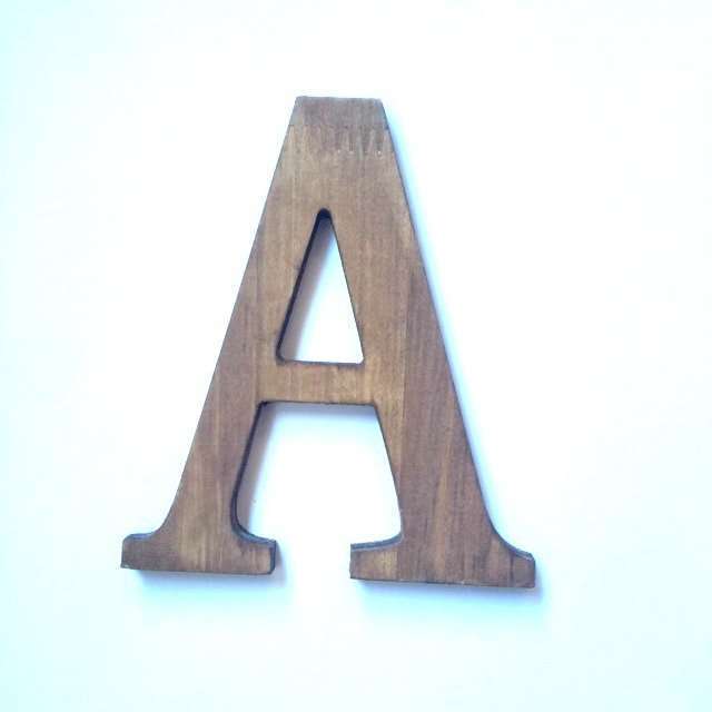 Letras madera 4 Letra A de madera