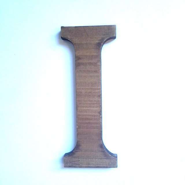 Letras madera 11 Letra I de madera