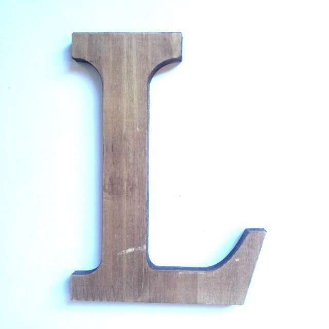 Letras madera 14 Letra L de madera