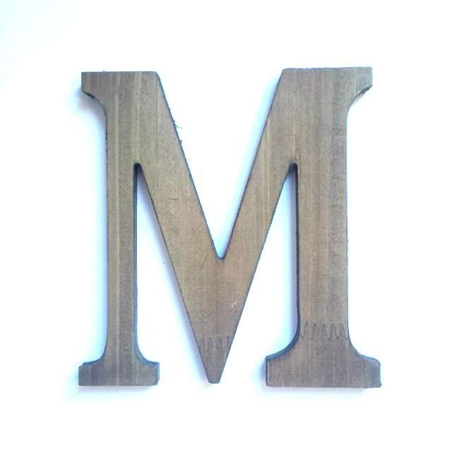 Letras madera 15 Letra M de madera