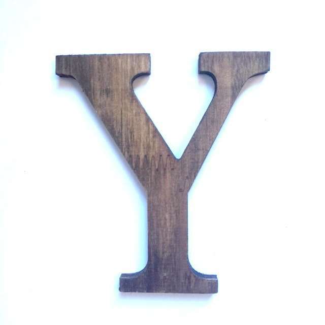 Letras madera 25 Letra Y de madera