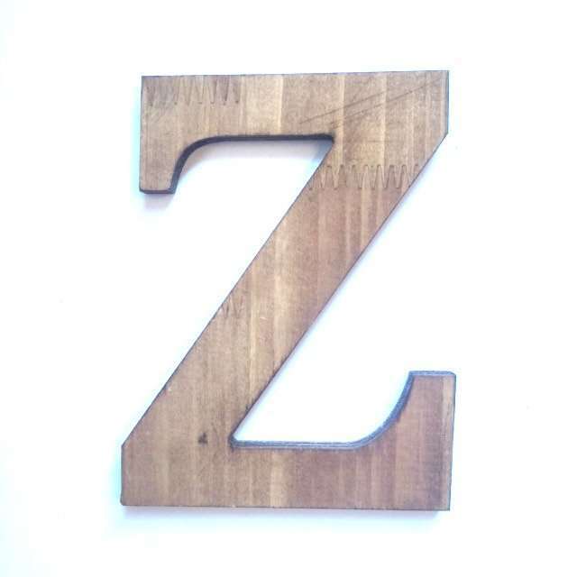 Letras madera 26 Letra Z de madera