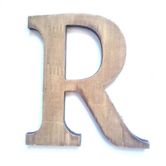 Letras madera 28 Letra R de madera