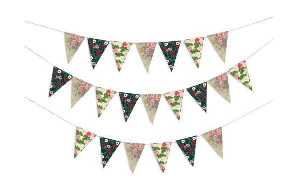 banderines flores