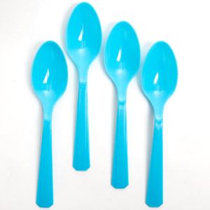 Cucharas Plastico 8 cucharas-azules-plastico
