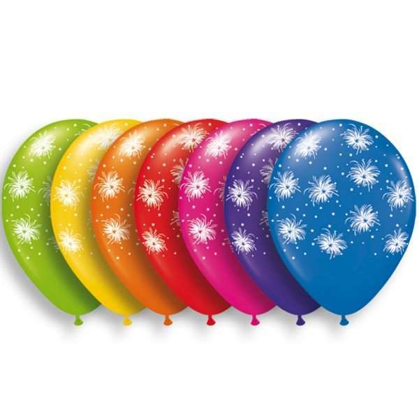 globos fuegos artificiales