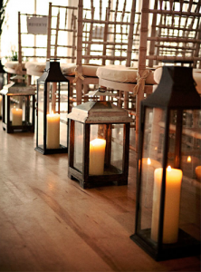 Faroles Centros de mesa 8 faroles-boda