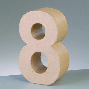 Numeros Craft Pequeños 8 numero-8-craft