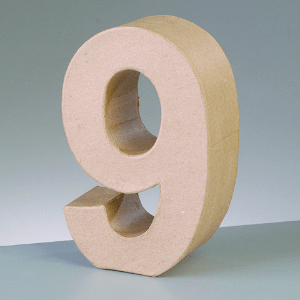 Numeros Craft Pequeños 6 numero-9-craft