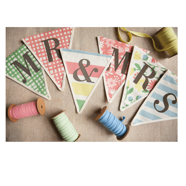 Banderines-tela-mr-&mrs