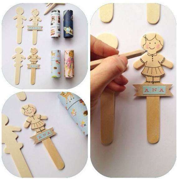 Palitos madera de Niños