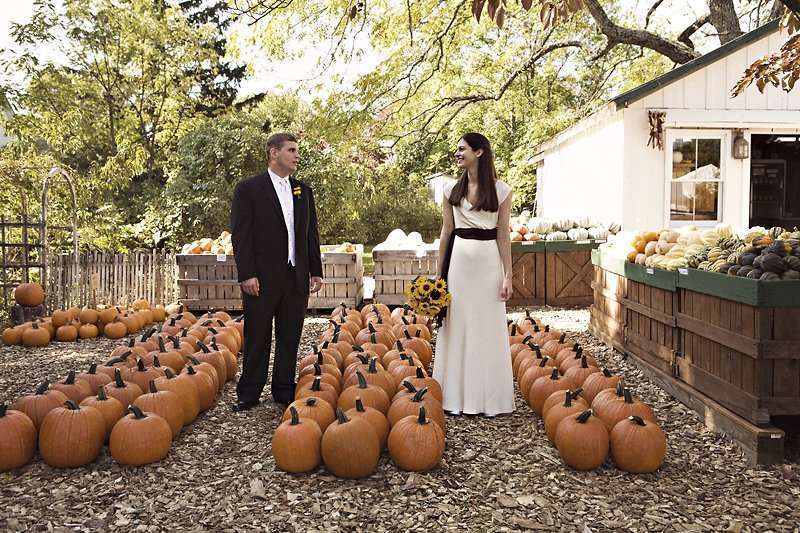 Boda entre calabazas