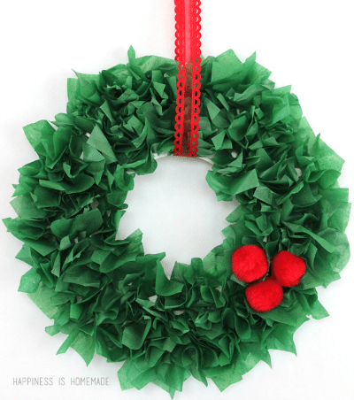 Navidad con pompones de papel 661 Navidad con pompones de papel