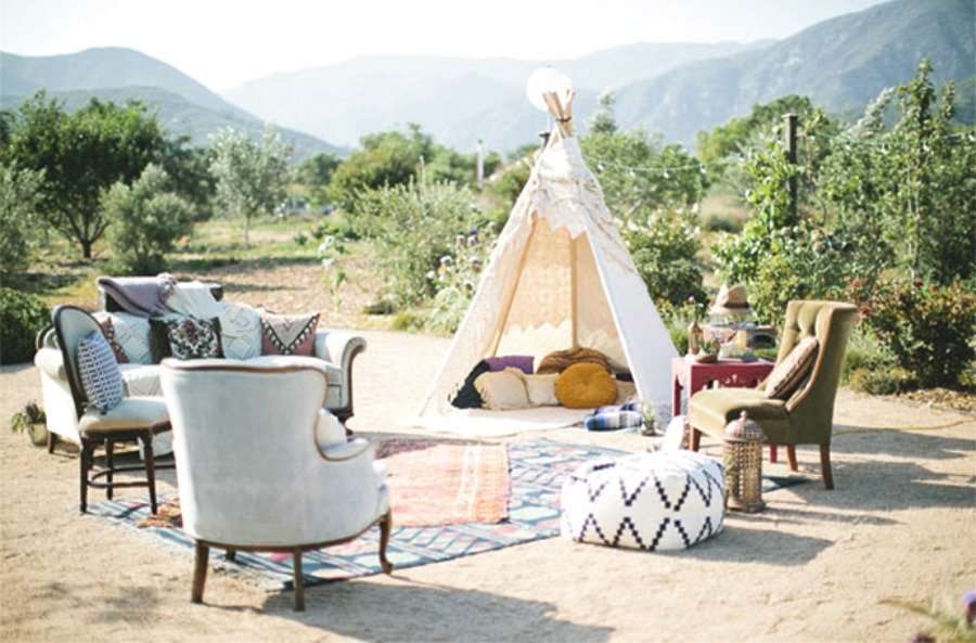 quiero un teepee en mi boda