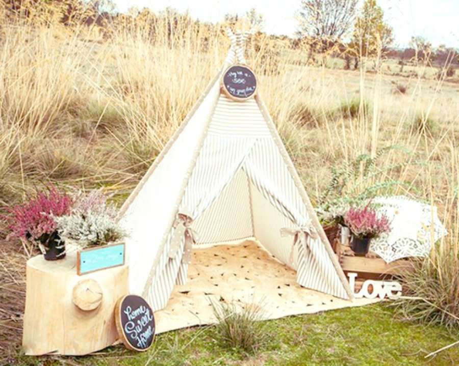 Quiero un teepee en mi boda