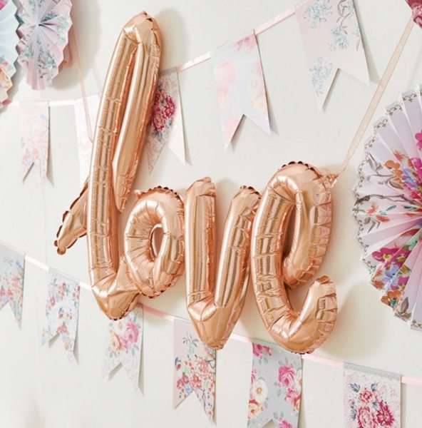 Globo Love Oro Rosa