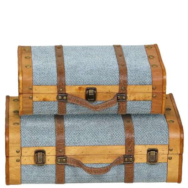 Maletas vintage azul claro