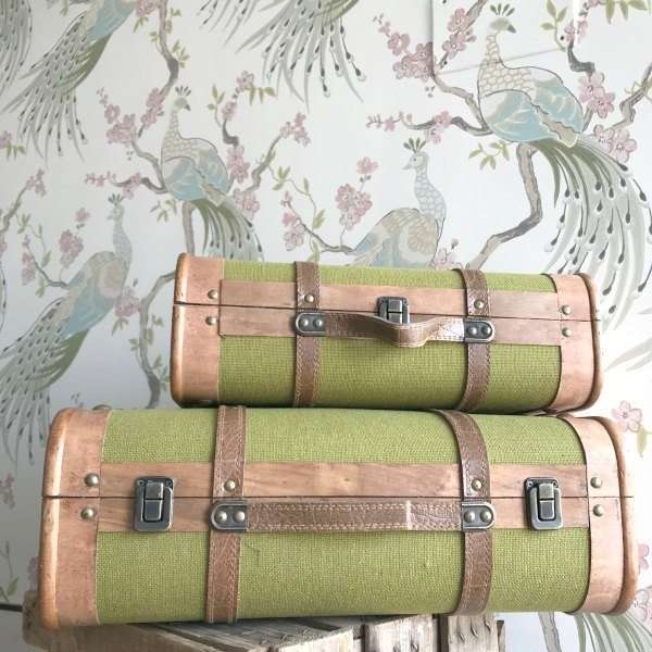 Maletas Vintage Verde