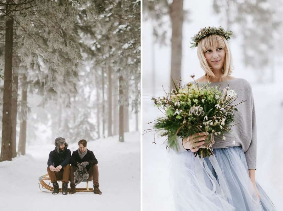 Una boda de ensueño en la nieve
