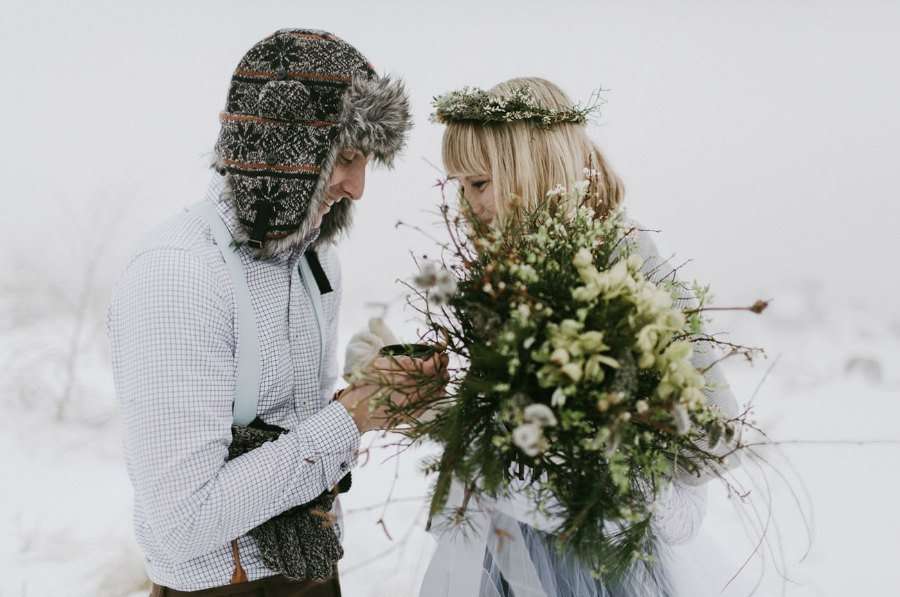 Una boda de ensueño en la nieve