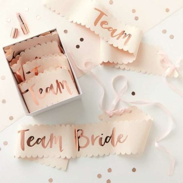 Pack 6 bandas team bride
