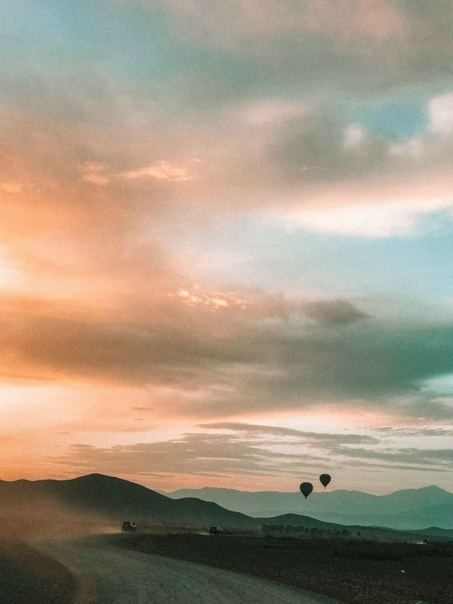 vistas de una boda en el desierto 