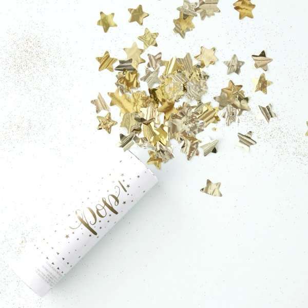 Mini Cañon confeti estrellas