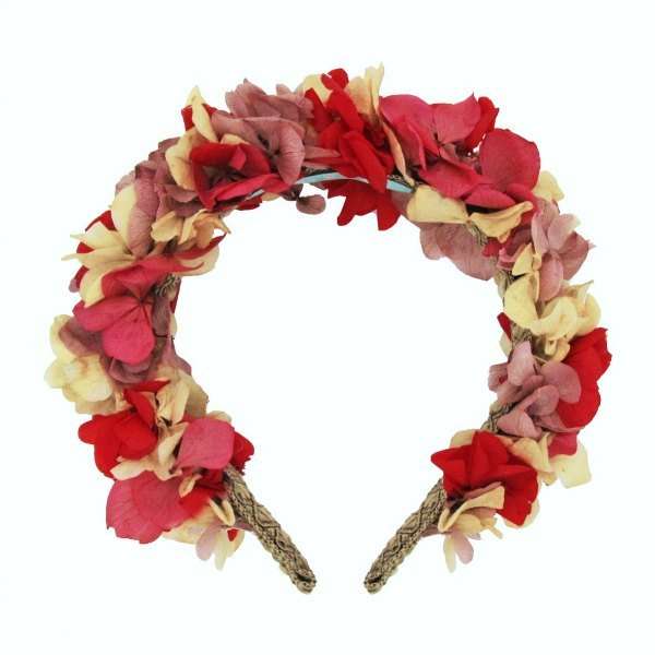 Diadema Rosa y Rojo