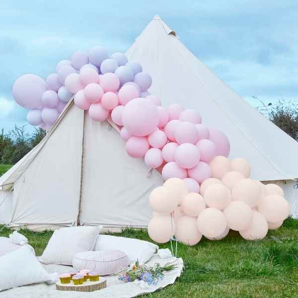 Arco globos pastel XL