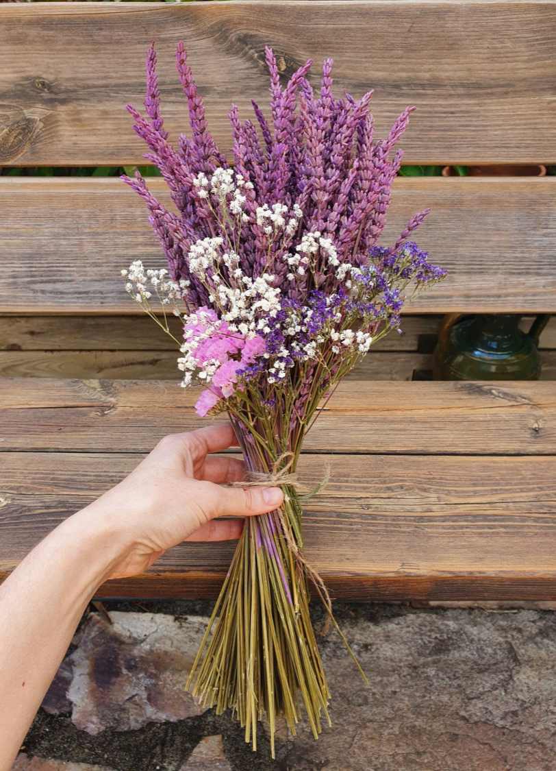 Ramo lavanda malva decorada 2 Ramo lavanda malva decorada