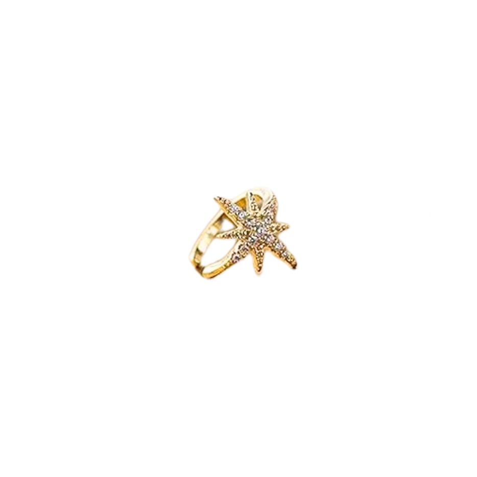 Ear cuff circonitas estrella 2 ear cuff circonitas estrella dorada