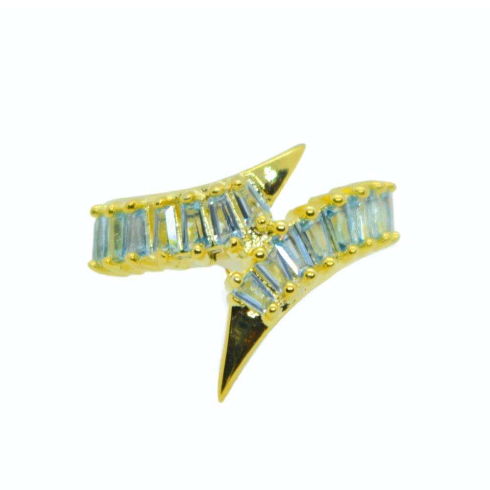 Ear cuff circonitas 3 Ear cuff circonitas azules