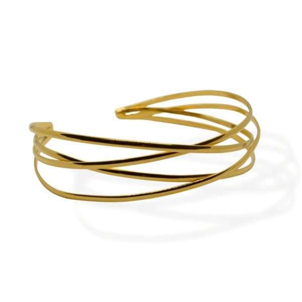 chocker dorado cruzado