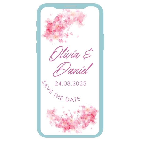 Save The date personalizado Flor