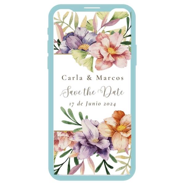 Save the date digital personalizado Salvaje