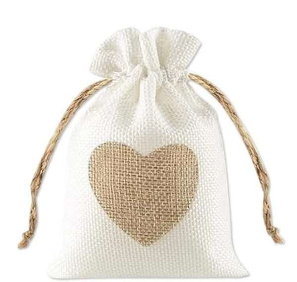 bolsitas tela detalle corazon