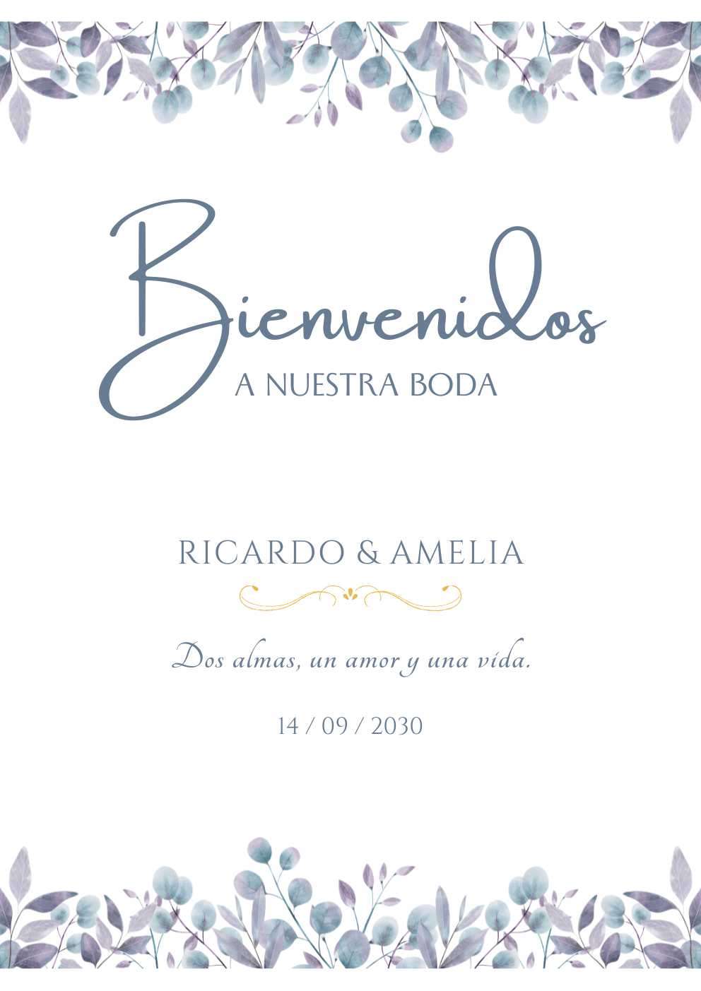 Carteles boda: cómo crear una señalética bonita, (con ayuda de Canva)