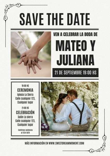 Carteles boda: cómo crear una señalética bonita, (con ayuda de Canva) 4 Carteles boda: cómo crear una señalética bonita, (con ayuda de Canva) 4