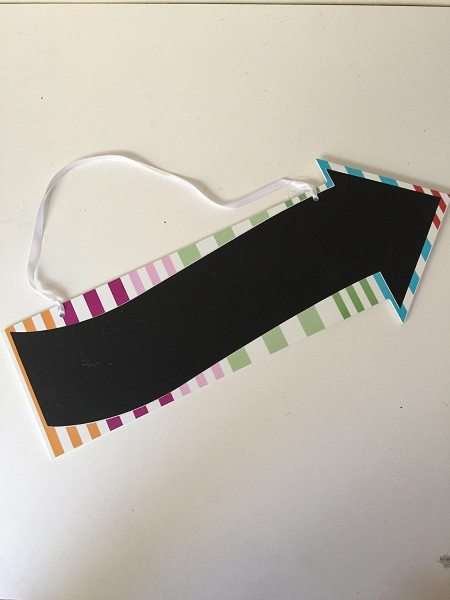 Flecha de pizarra decorativa 40x10cm